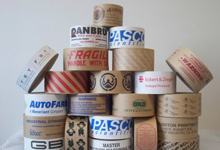 White Custom Printed Tape 3 x 450 ft., 10 rolls per case